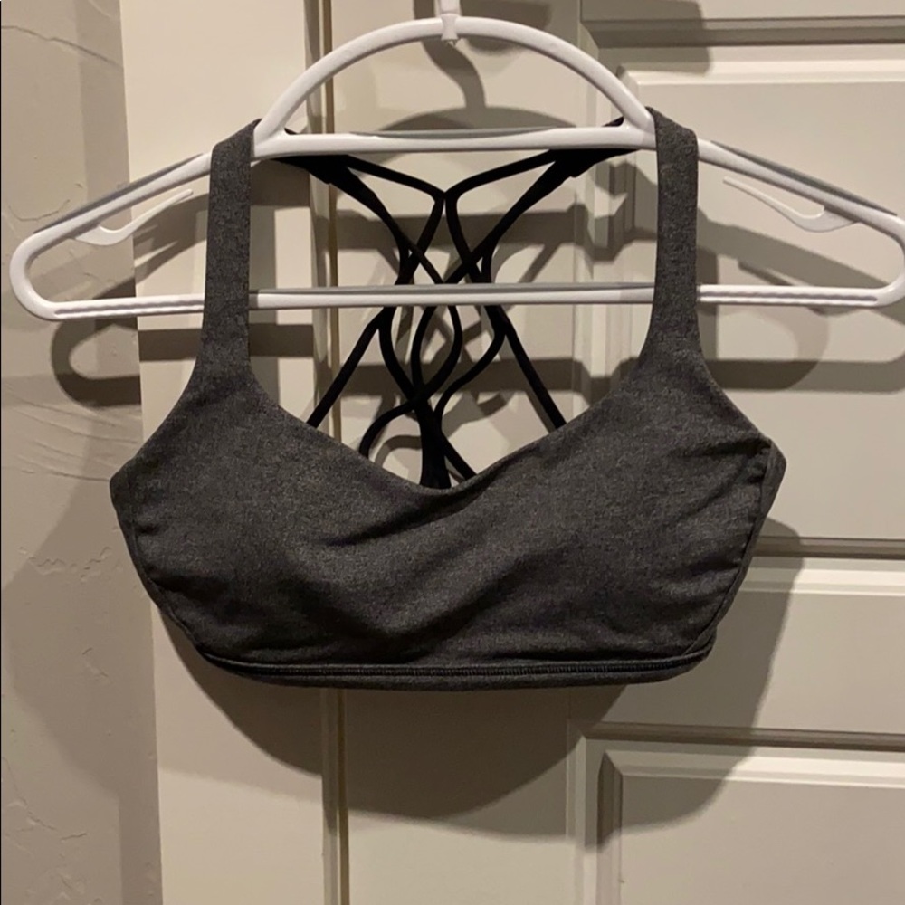 Lululemon grey, sports bra size 6